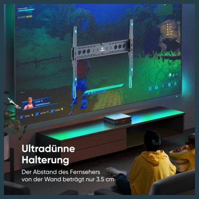 Onkron TV SET ACC WALL MOUNT/60-110"/BLACK UF12-B ONKRON