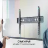 Onkron TV SET ACC WALL MOUNT/60-110"/BLACK UF12-B ONKRON