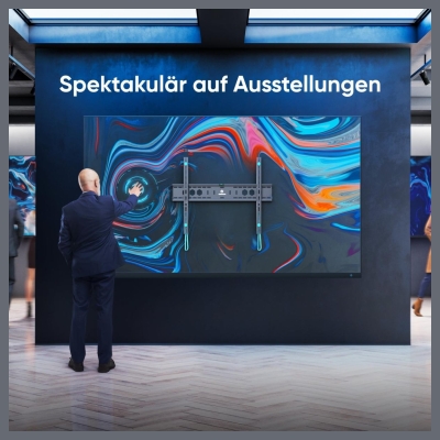 Onkron TV SET ACC WALL MOUNT/60-110"/BLACK UF12-B ONKRON