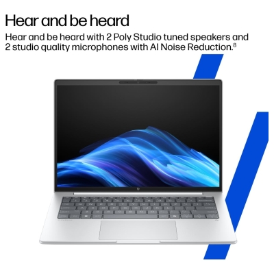 HP EliteBook 8 G1i AI 14 - Ultra 5-226V, 16GB, 512GB SSD, 14 WUXGA 300-nit AG, 5MP IR cam, WWAN-ready, Smartcard, FPR, Nordic ba