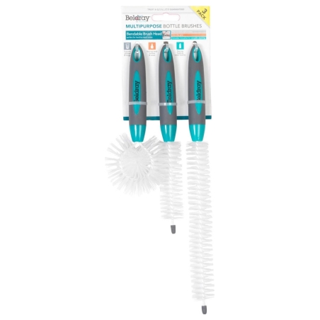 Beldray LA082770FPEU7 3 Piece Bottle Brush Set