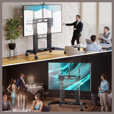 Onkron TV SET ACC MOBILE STAND/70-110" BLACK TS2821-B ONKRON