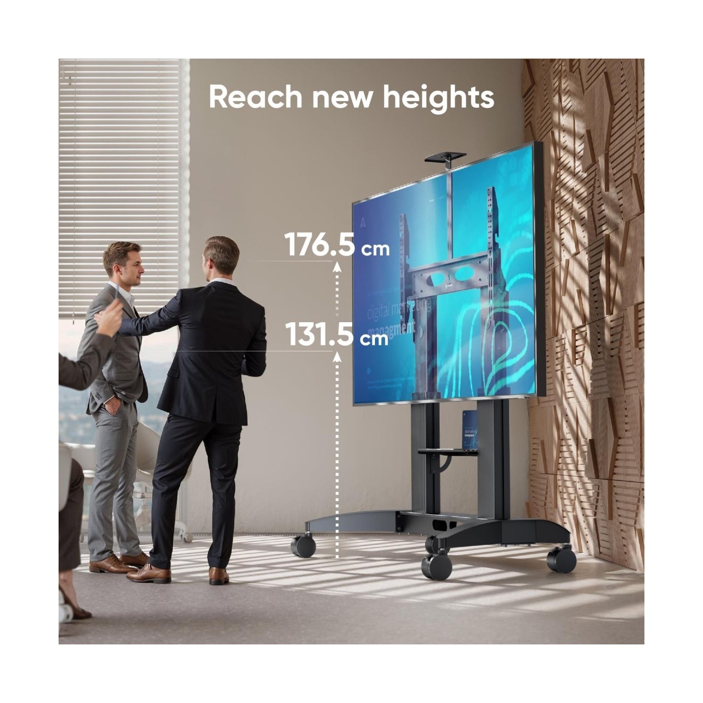Onkron TV SET ACC MOBILE STAND/70-110" BLACK TS2821-B ONKRON