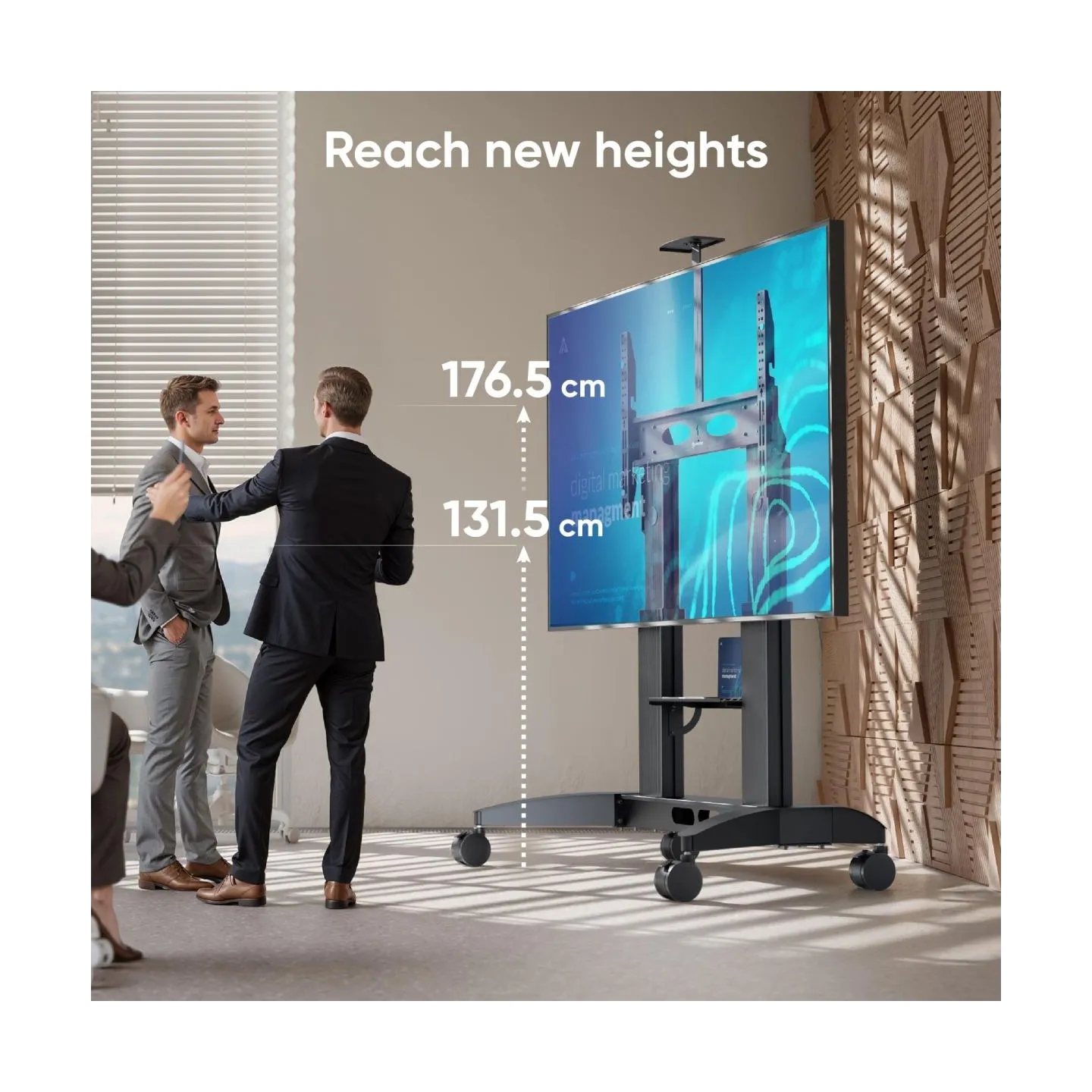 Onkron TV SET ACC MOBILE STAND/70-110" BLACK TS2821-B ONKRON
