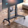 Onkron TV SET ACC MOBILE STAND/70-110" BLACK TS2821-B ONKRON