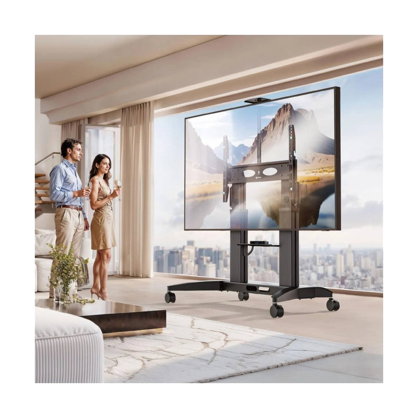 Onkron TV SET ACC MOBILE STAND/70-110" BLACK TS2821-B ONKRON