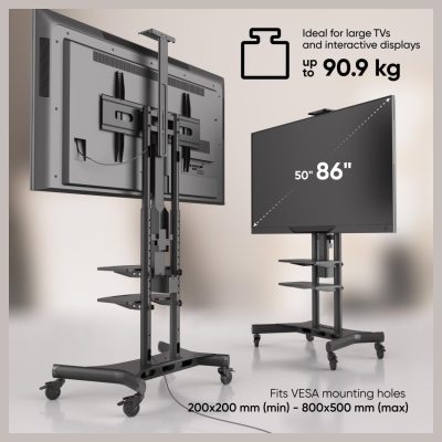 Onkron TV SET ACC MOTOR. MOBILE STAND/50-86" BLACK TS1881E-B ONKRON
