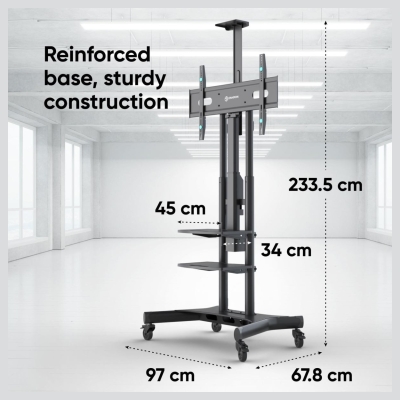 Onkron TV SET ACC MOTOR. MOBILE STAND/50-86" BLACK TS1881E-B ONKRON