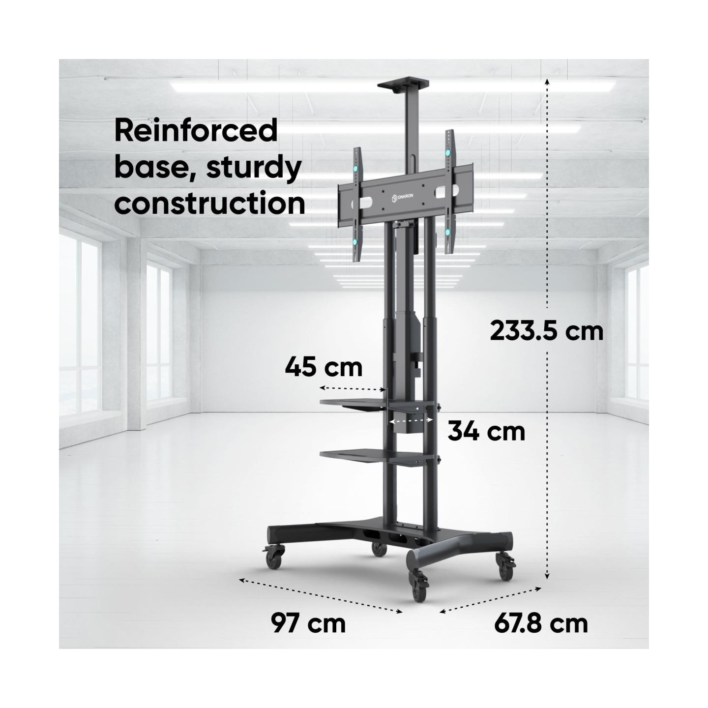 Onkron TV SET ACC MOTOR. MOBILE STAND/50-86" BLACK TS1881E-B ONKRON