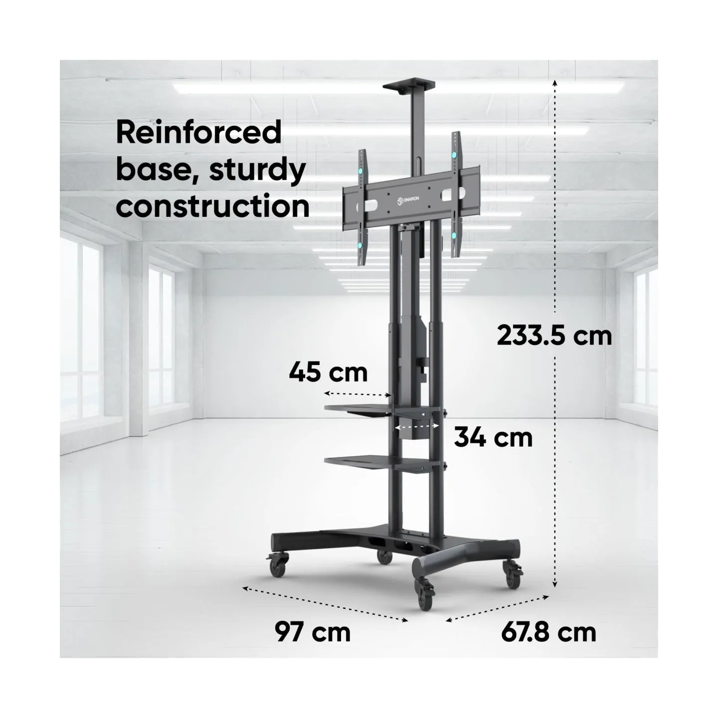 Onkron TV SET ACC MOTOR. MOBILE STAND/50-86" BLACK TS1881E-B ONKRON