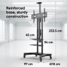 Onkron TV SET ACC MOTOR. MOBILE STAND/50-86" BLACK TS1881E-B ONKRON