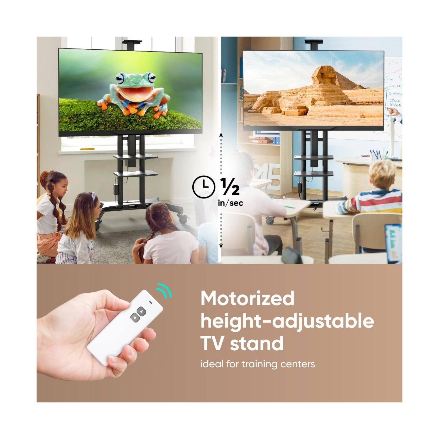Onkron TV SET ACC MOTOR. MOBILE STAND/50-86" BLACK TS1881E-B ONKRON