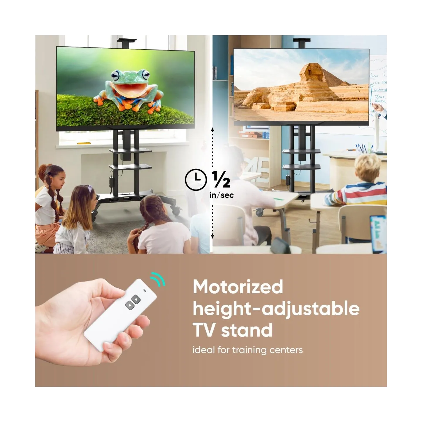 Onkron TV SET ACC MOTOR. MOBILE STAND/50-86" BLACK TS1881E-B ONKRON