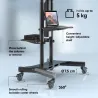 Onkron TV SET ACC MOTOR. MOBILE STAND/50-86" BLACK TS1881E-B ONKRON