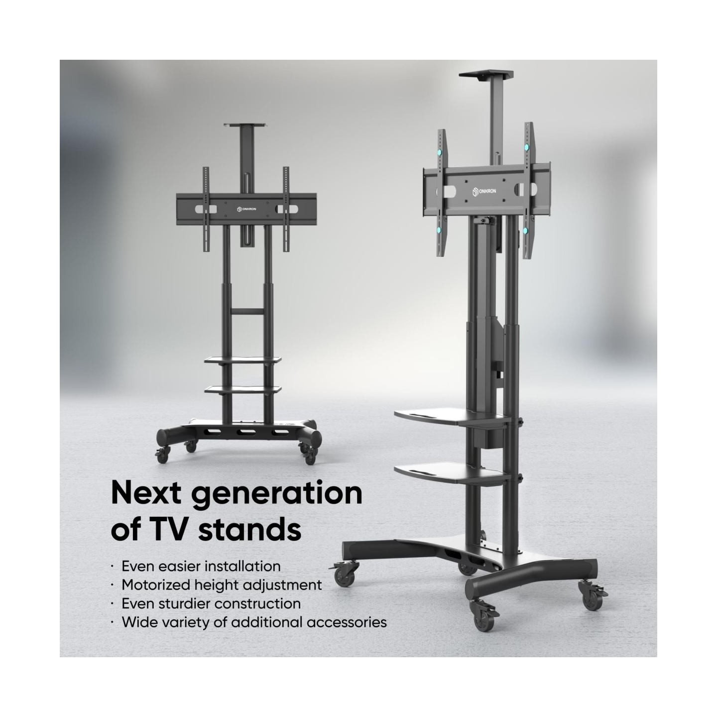 Onkron TV SET ACC MOTOR. MOBILE STAND/50-86" BLACK TS1881E-B ONKRON