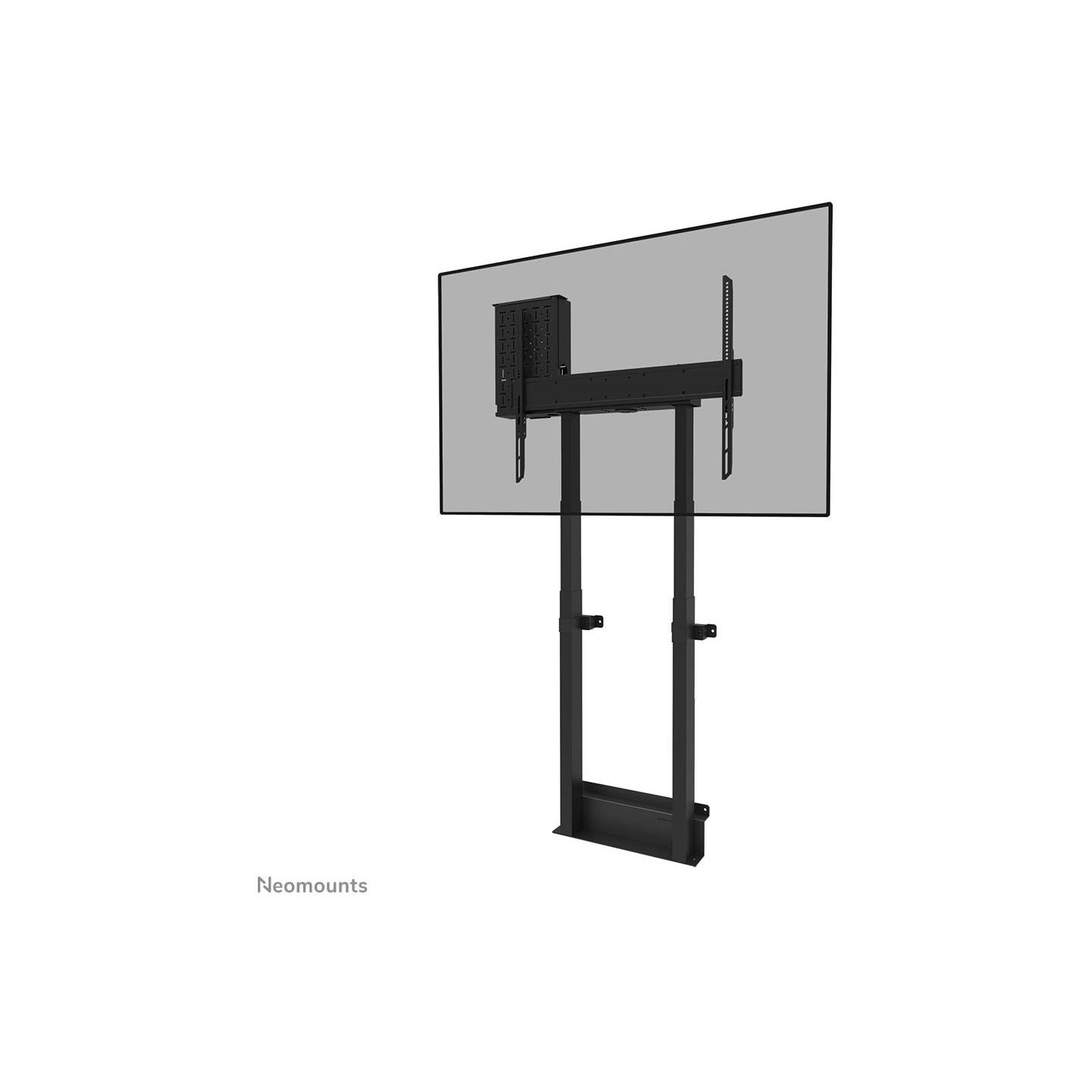 Neomounts BY NEWSTAR MOTORISED WALL STAND INCL. STORAGE BOX, 10 CM. WHEELS VESA 100X100 UP TO 800X600 BLACK