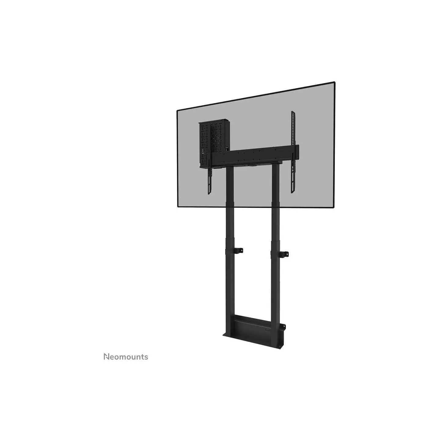 Neomounts BY NEWSTAR MOTORISED WALL STAND INCL. STORAGE BOX, 10 CM. WHEELS VESA 100X100 UP TO 800X600 BLACK