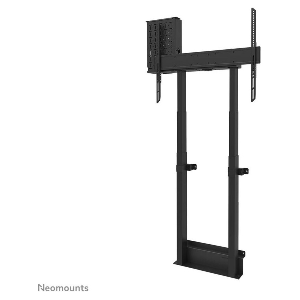 Neomounts BY NEWSTAR MOTORISED WALL STAND INCL. STORAGE BOX, 10 CM. WHEELS VESA 100X100 UP TO 800X600 BLACK