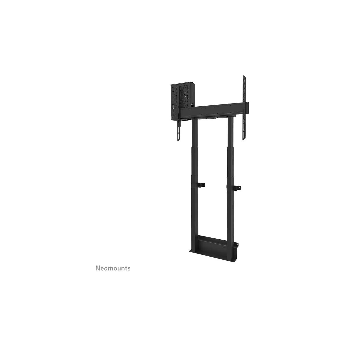 Neomounts BY NEWSTAR MOTORISED WALL STAND INCL. STORAGE BOX, 10 CM. WHEELS VESA 100X100 UP TO 800X600 BLACK