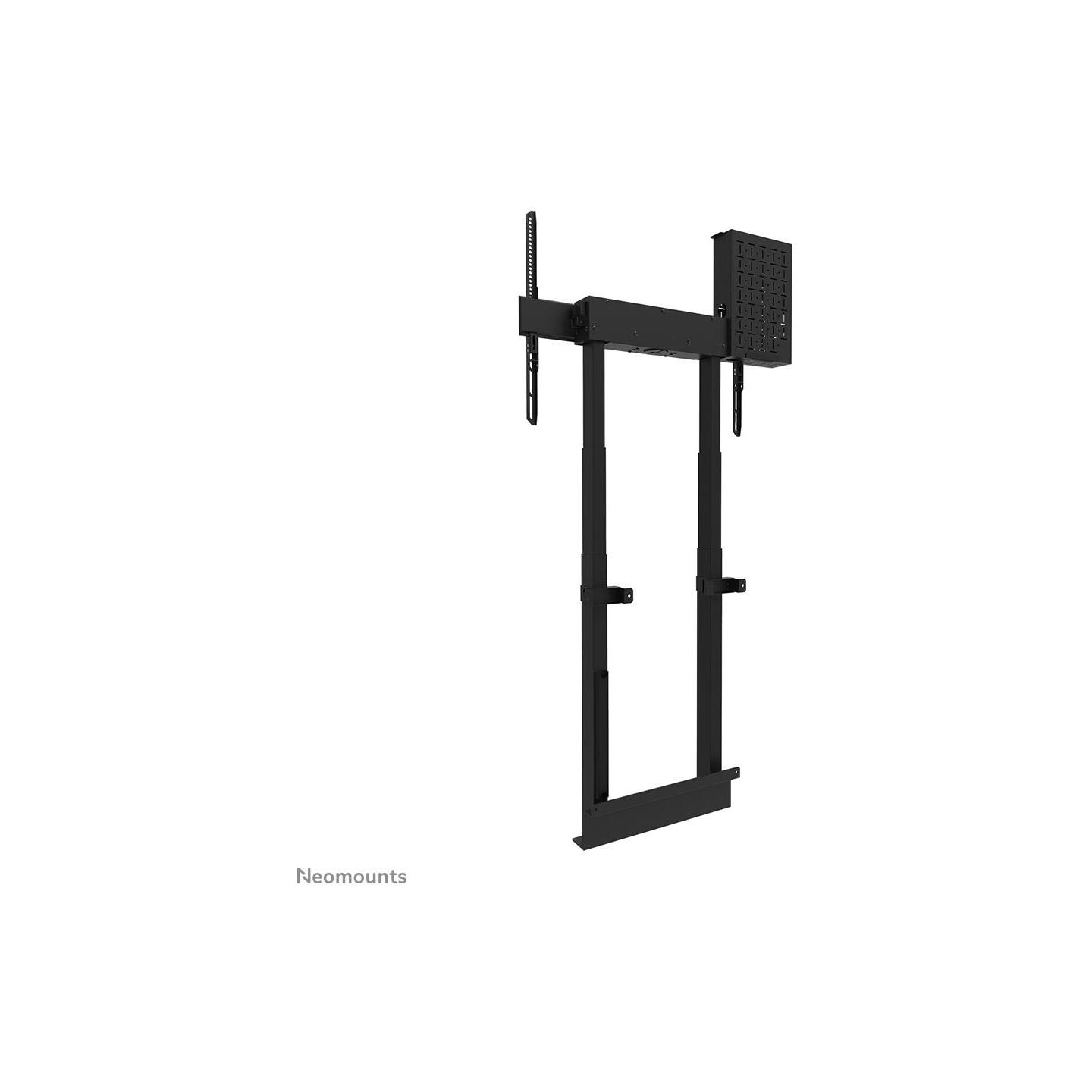 Neomounts BY NEWSTAR MOTORISED WALL STAND INCL. STORAGE BOX, 10 CM. WHEELS VESA 100X100 UP TO 800X600 BLACK