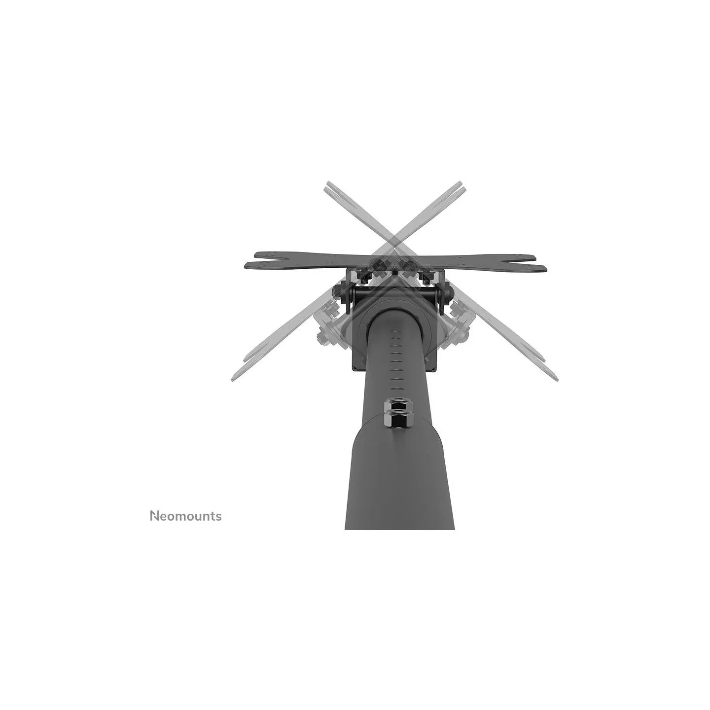 Neomounts CL35-340BL12 Monitor/TV mount Ceiling | Adjustable Height, Rotate, Tilt, Swivel | 23-42 " | Maximum weight (capacity) 