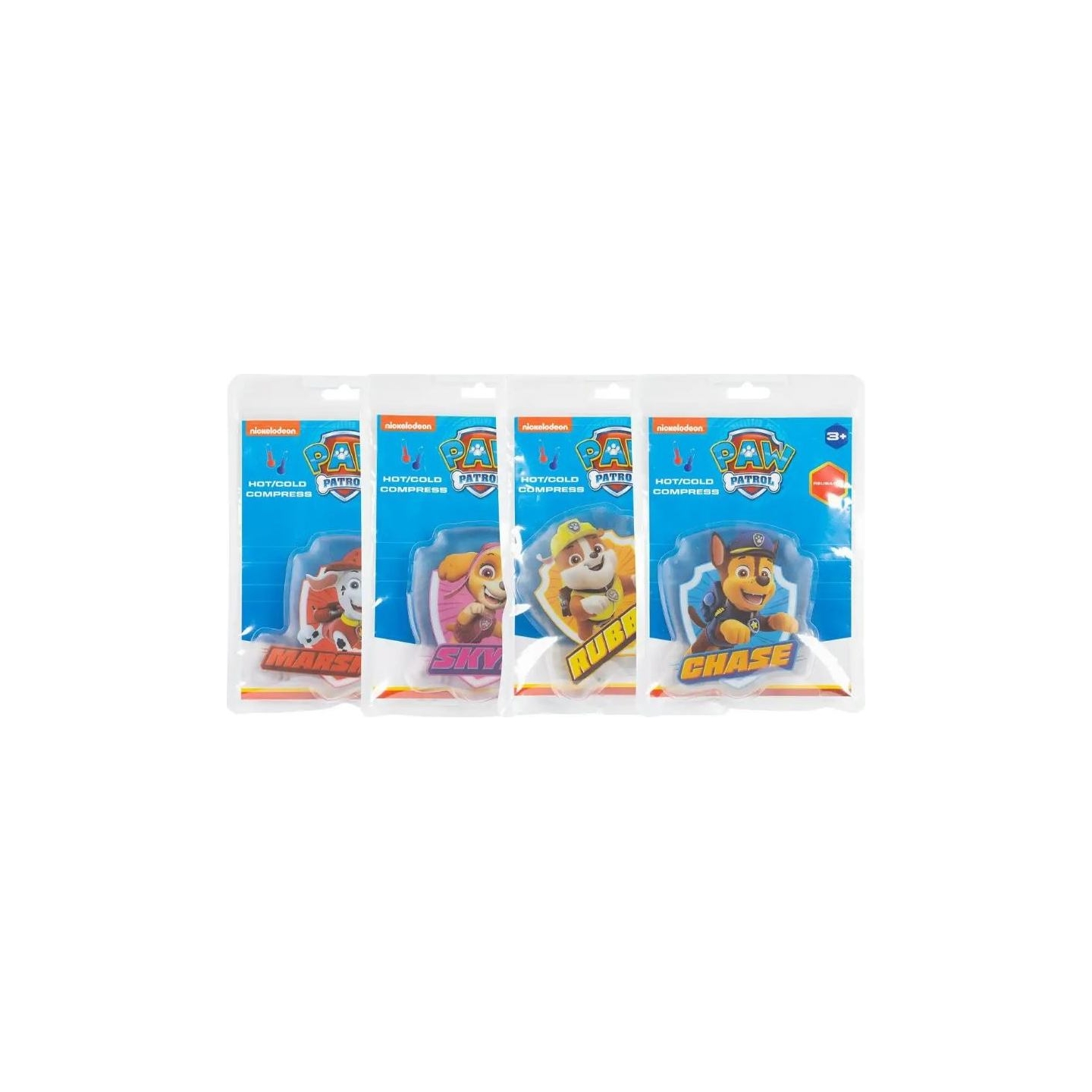 Paw Patrol Hot/Cold Gel Compresse Set Different Colors 4 pcs