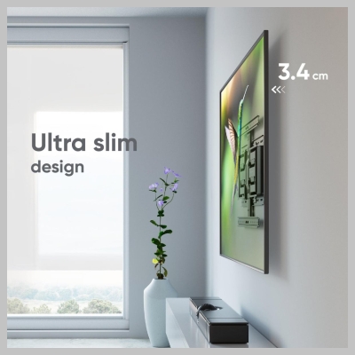 Onkron TV SET ACC WALL MOUNT /32-90"/BLACK SM6-B ONKRON