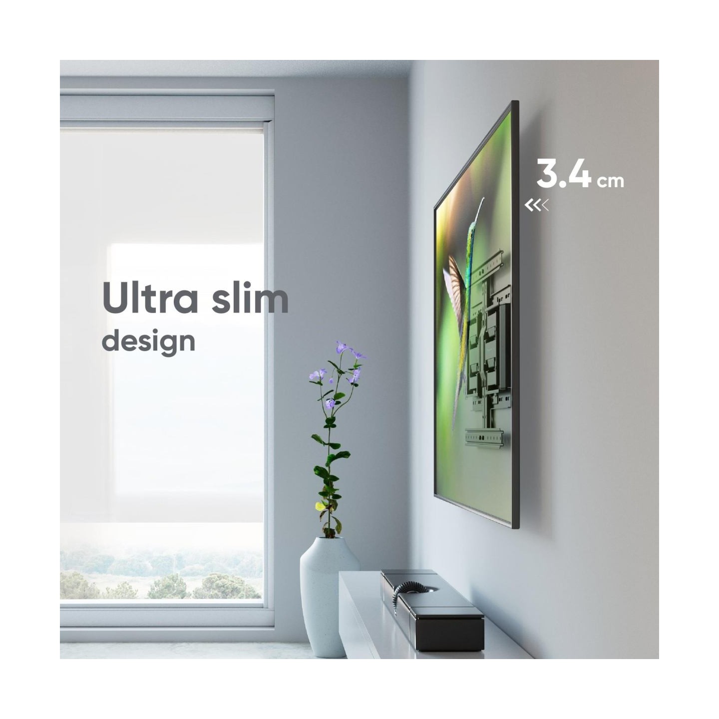 Onkron TV SET ACC WALL MOUNT /32-90"/BLACK SM6-B ONKRON