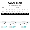 Onkron TV SET ACC WALL MOUNT /32-90"/BLACK SM6-B ONKRON