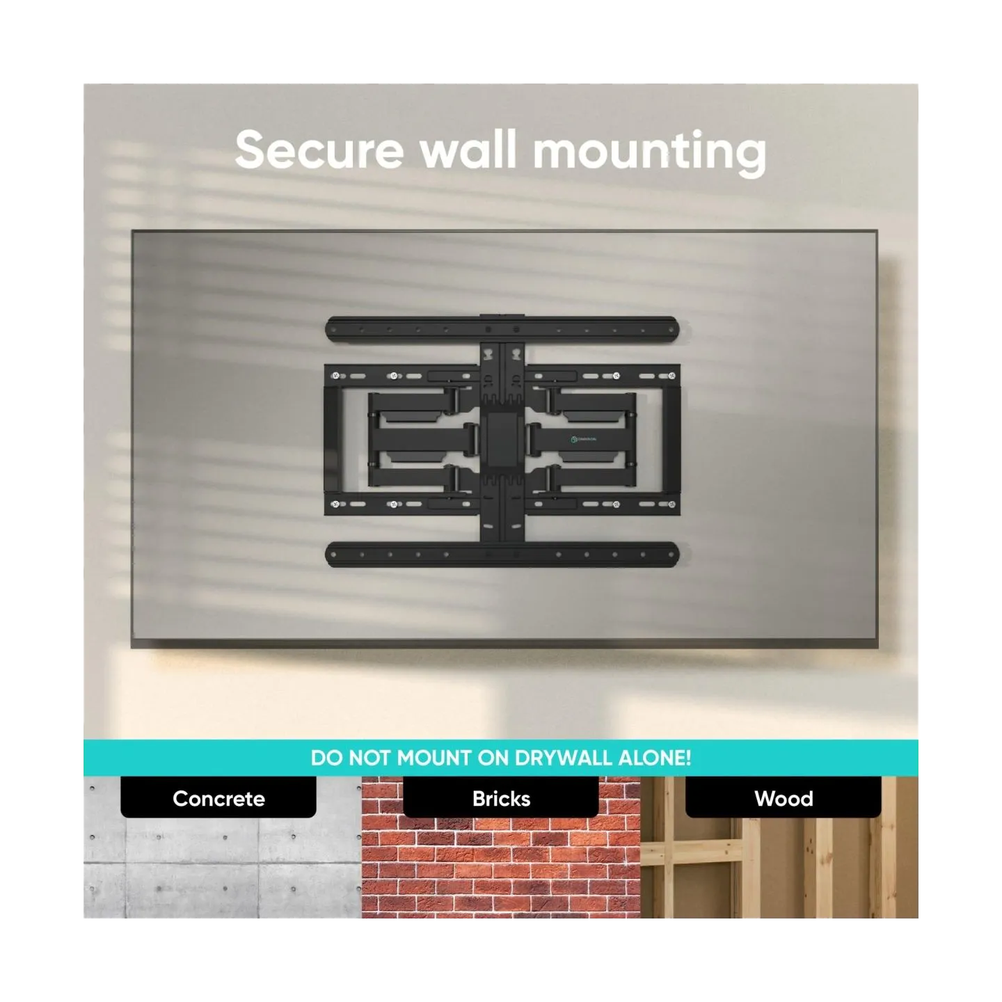 Onkron TV SET ACC WALL MOUNT /32-90"/BLACK SM6-B ONKRON
