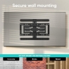 Onkron TV SET ACC WALL MOUNT /32-90"/BLACK SM6-B ONKRON