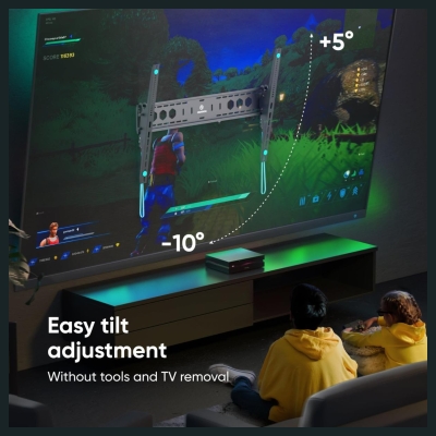 Onkron TV SET ACC WALL MOUNT/60-110"/BLACK UT12-B ONKRON