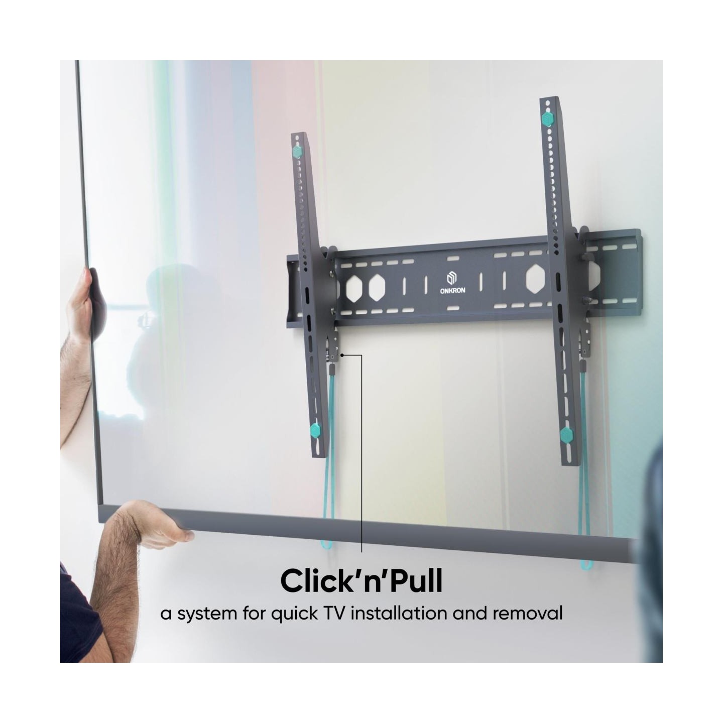 Onkron TV SET ACC WALL MOUNT/60-110"/BLACK UT12-B ONKRON