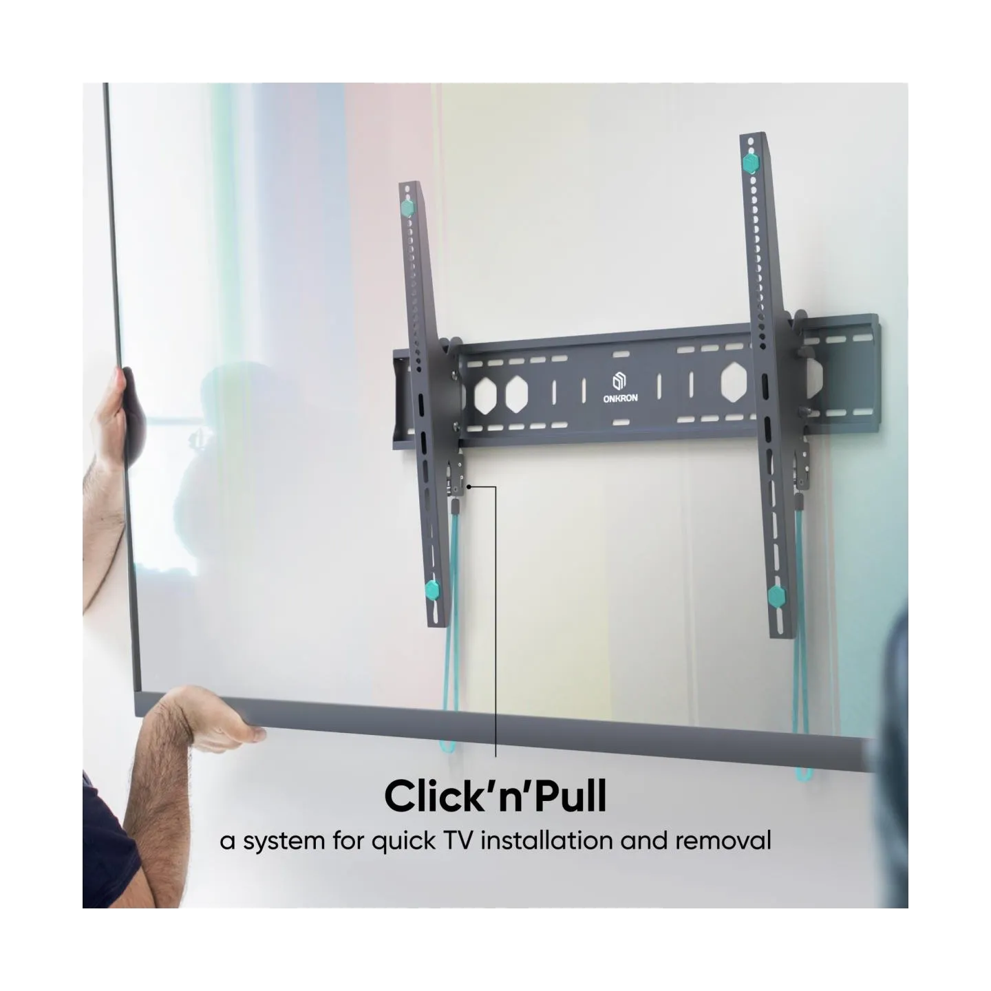 Onkron TV SET ACC WALL MOUNT/60-110"/BLACK UT12-B ONKRON