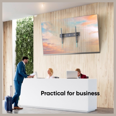 Onkron TV SET ACC WALL MOUNT/60-110"/BLACK UT12-B ONKRON