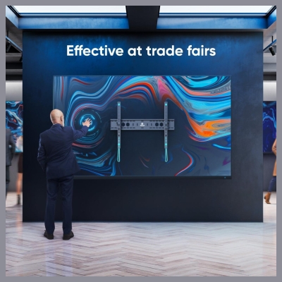 Onkron TV SET ACC WALL MOUNT/60-110"/BLACK UT12-B ONKRON