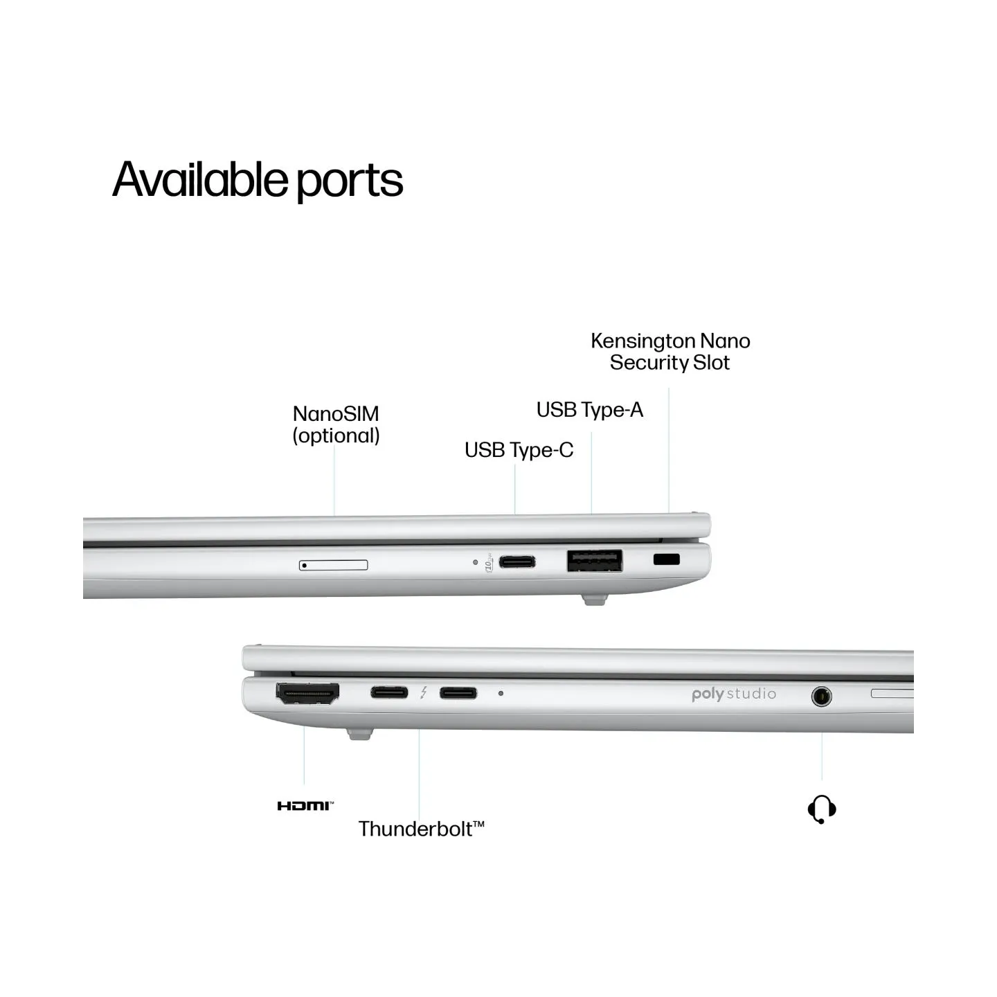 HP EliteBook 8 G1i AI 16 - Ultra 7-258V, 32GB, 512GB SSD, 16 WUXGA 300-nit AG, 5MP IR cam, WWAN-ready, Smartcard, FPR, US backli