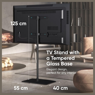 Onkron TV SET ACC FLOOR STAND /30-60"/BLACK TS5065-B ONKRON