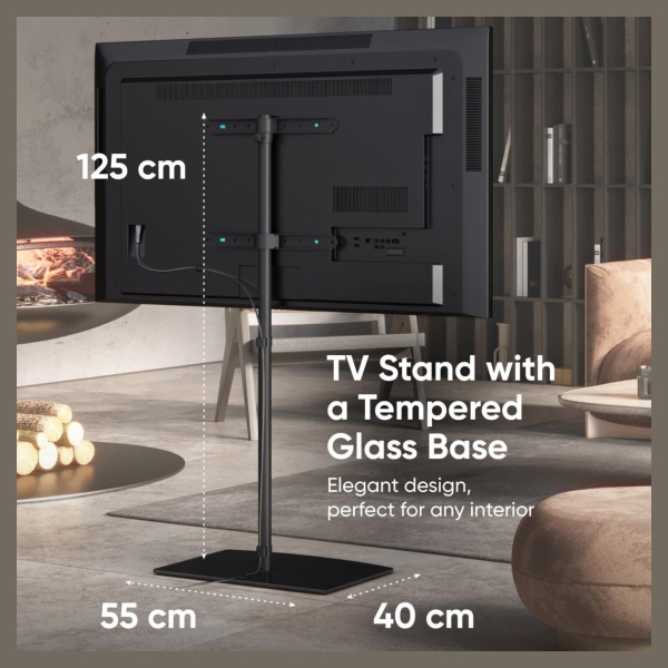 Onkron TV SET ACC FLOOR STAND /30-60"/BLACK TS5065-B ONKRON