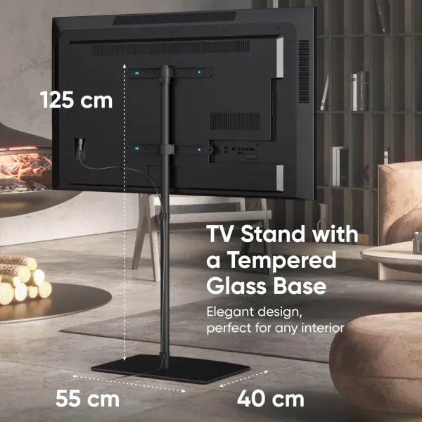 Onkron TV SET ACC FLOOR STAND /30-60"/BLACK TS5065-B ONKRON