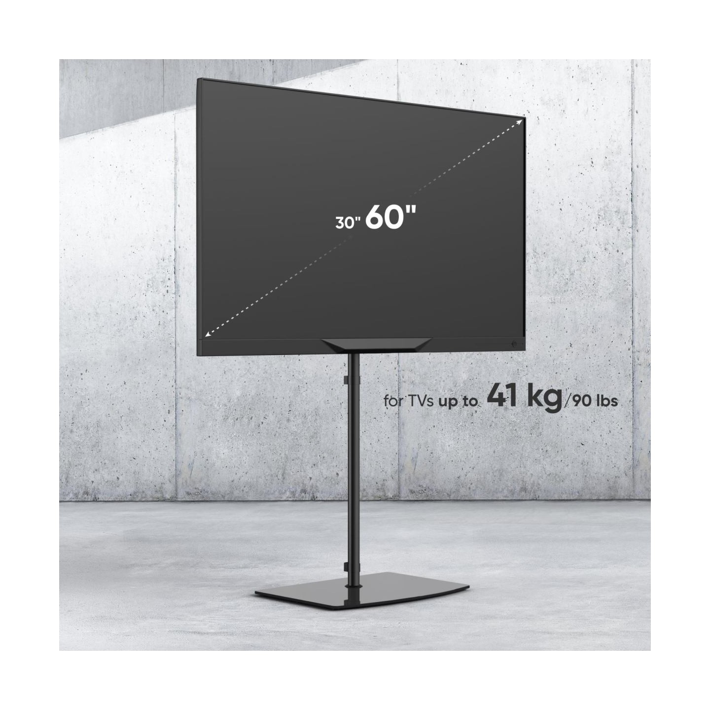 Onkron TV SET ACC FLOOR STAND /30-60"/BLACK TS5065-B ONKRON