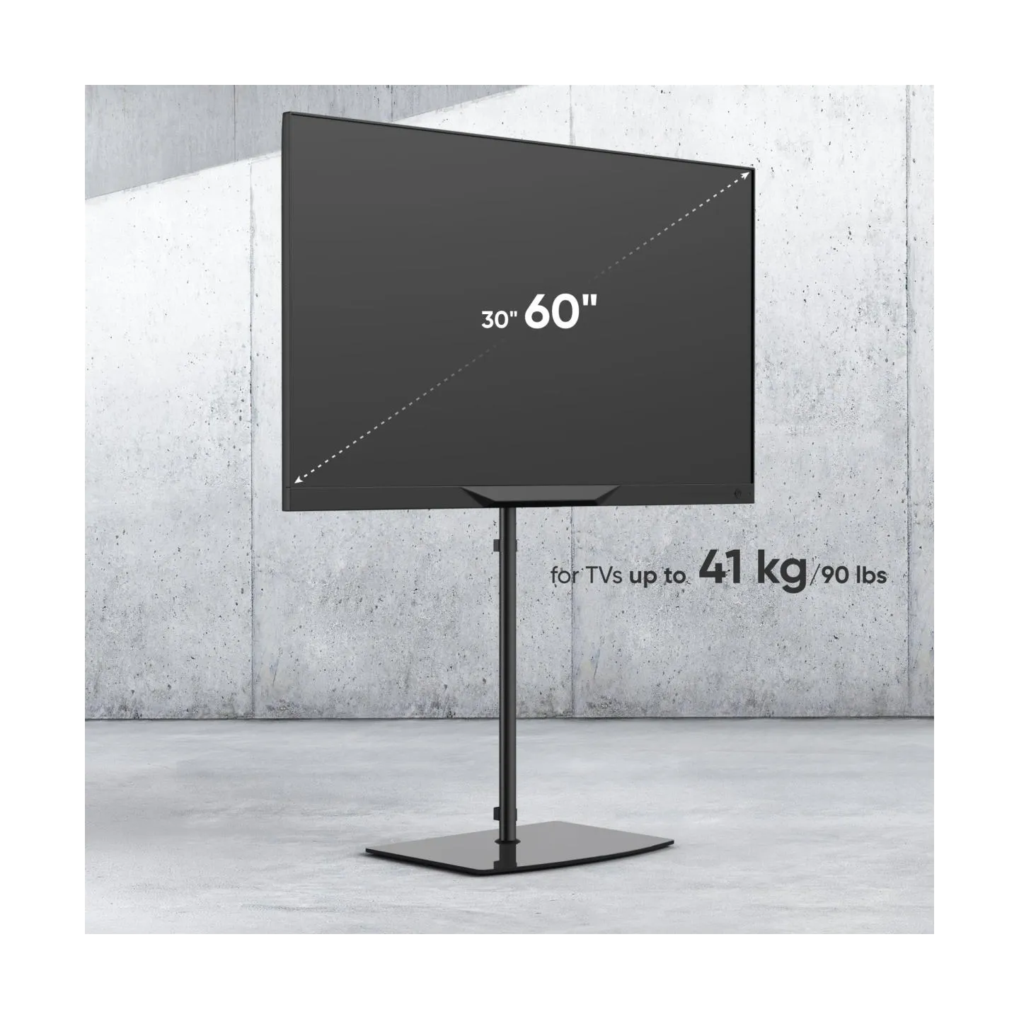 Onkron TV SET ACC FLOOR STAND /30-60"/BLACK TS5065-B ONKRON