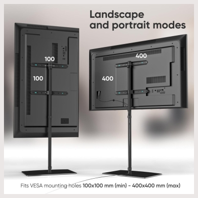 Onkron TV SET ACC FLOOR STAND /30-60"/BLACK TS5065-B ONKRON