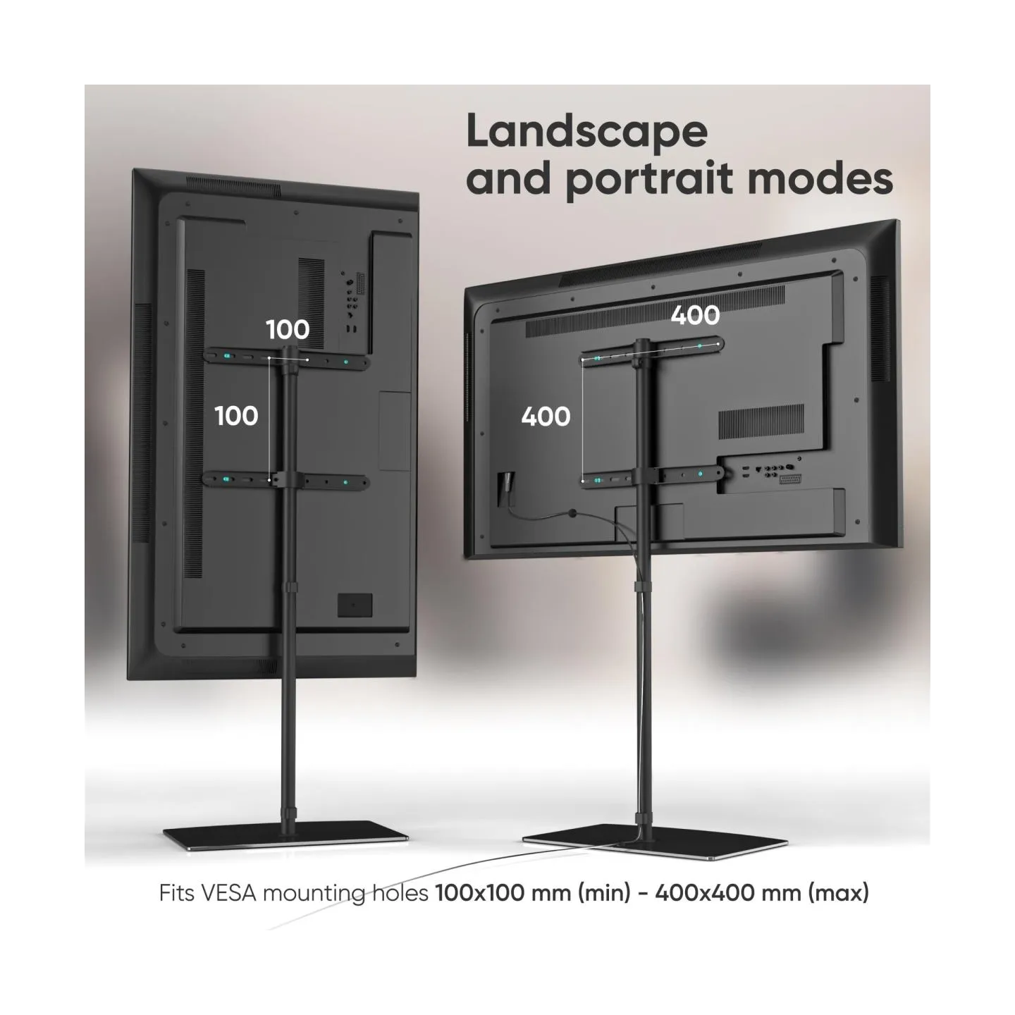 Onkron TV SET ACC FLOOR STAND /30-60"/BLACK TS5065-B ONKRON