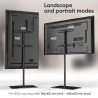 Onkron TV SET ACC FLOOR STAND /30-60"/BLACK TS5065-B ONKRON