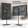 Onkron TV SET ACC FLOOR STAND /30-60"/BLACK TS5065-B ONKRON