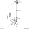 Neomounts TV SET ACC CEILING MOUNT 10-26/FPMA-C100WHITE NEOMOUNTS