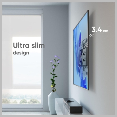 Onkron TV SET ACC WALL MOUNT /32-90"/BLACK SM6L-B ONKRON