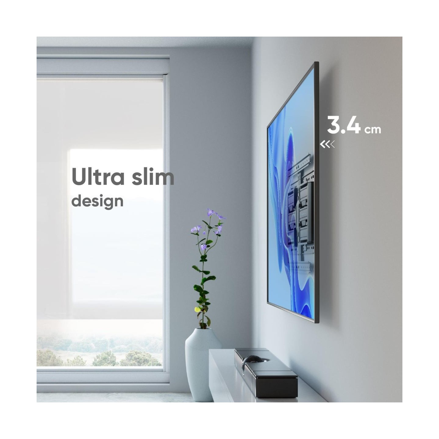 Onkron TV SET ACC WALL MOUNT /32-90"/BLACK SM6L-B ONKRON