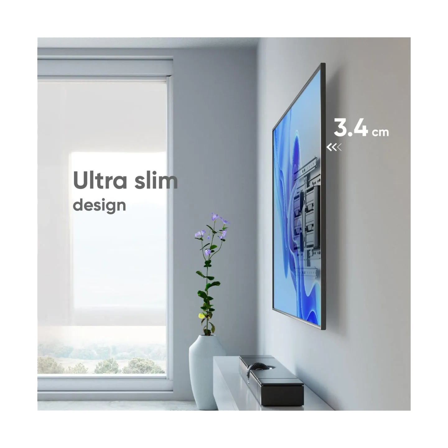 Onkron TV SET ACC WALL MOUNT /32-90"/BLACK SM6L-B ONKRON